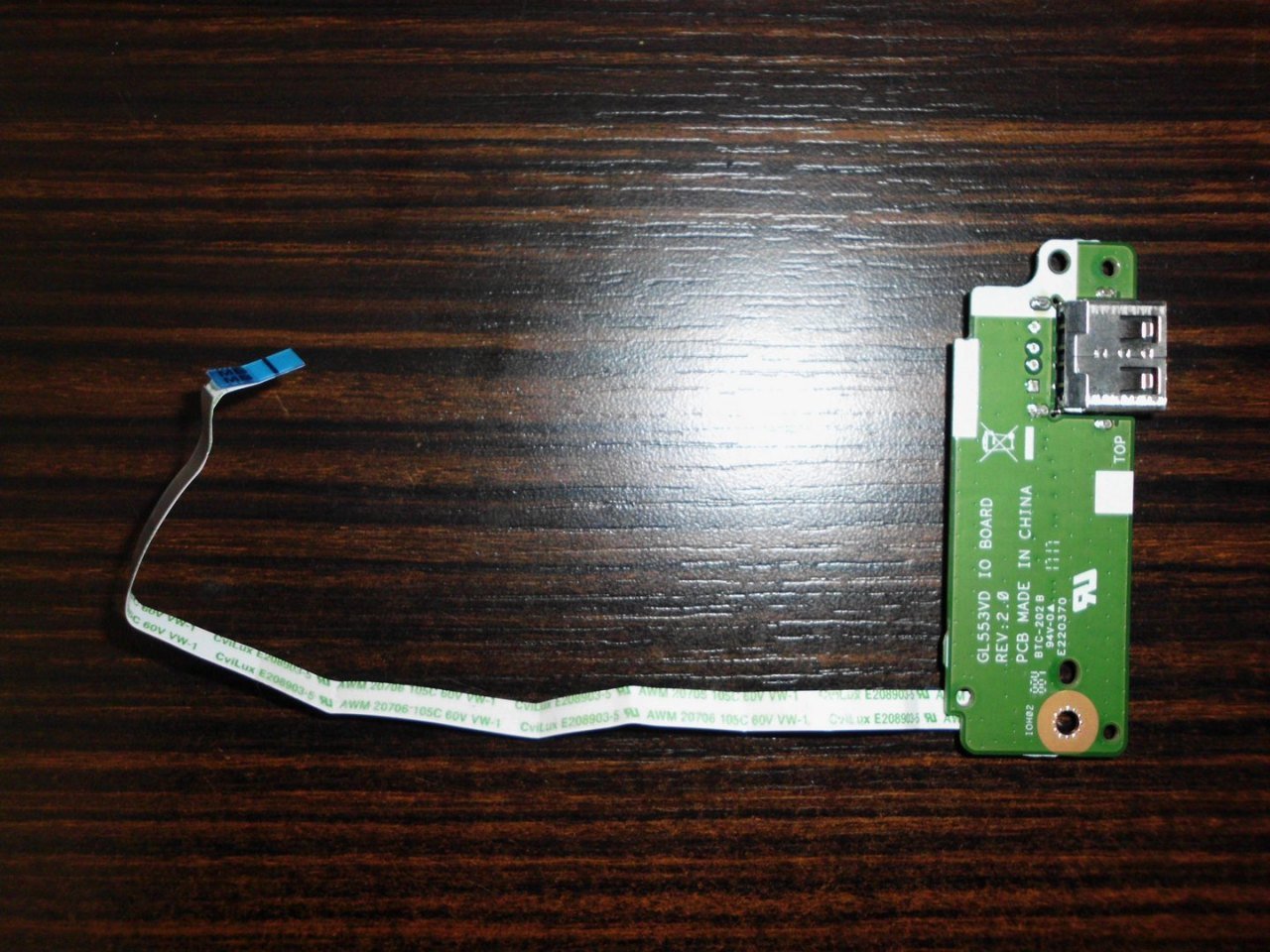 @ORIGINAL Asus ROG GL553 GL553VD GL553VE IO Board Usb Jack Siyah