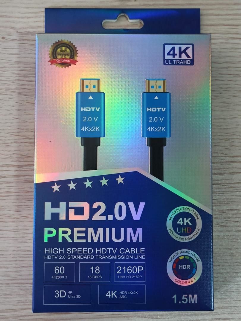 4K01 Yüksek Hızlı 4K UHD 2.0 V HDTV Premium 1.5 m 19+1 High Quality HDMI