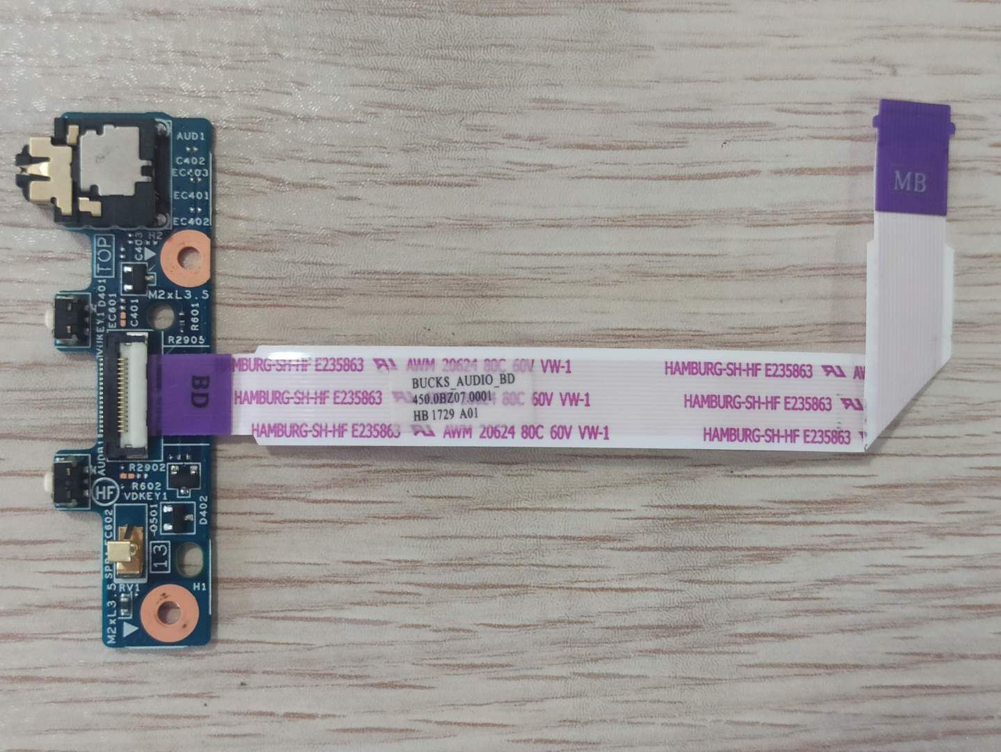 Hp x360 Convertible 14-ba101nt Audio Board 448.0C205.0011