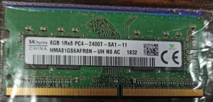 SK hynix 8 GB 1Rx8 PC4 2400T SA1-11 Ram HMA81GS6AFR8N