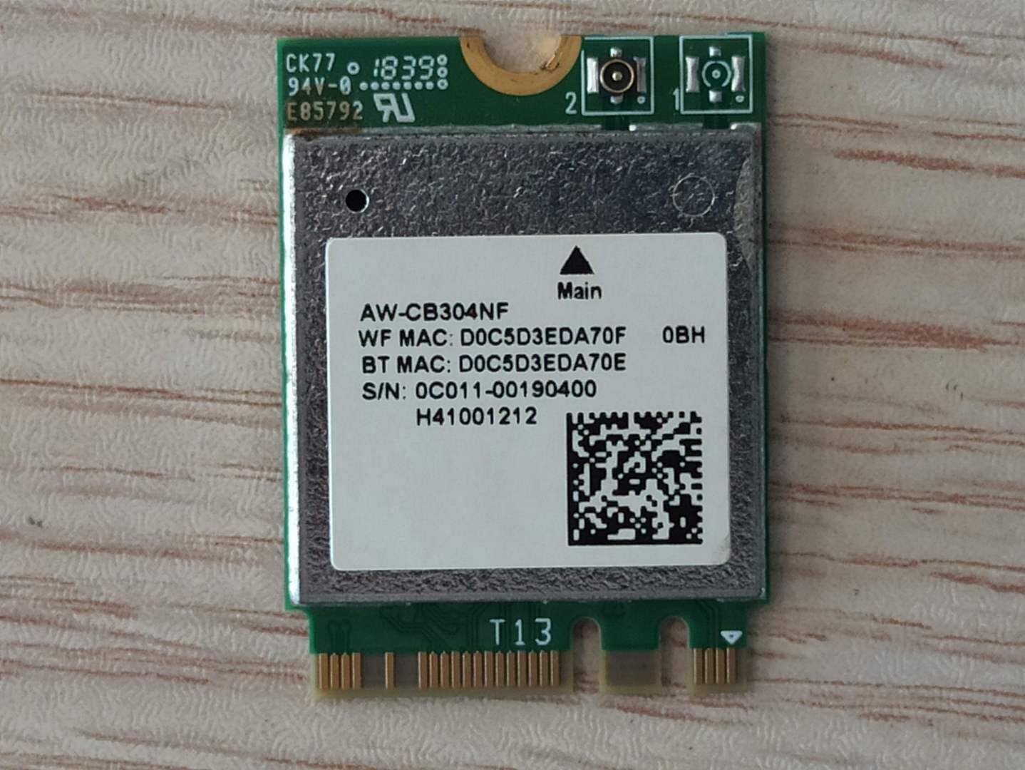 ASUS X540U Ağ Kartı AW-CB304NF RTL8821CE