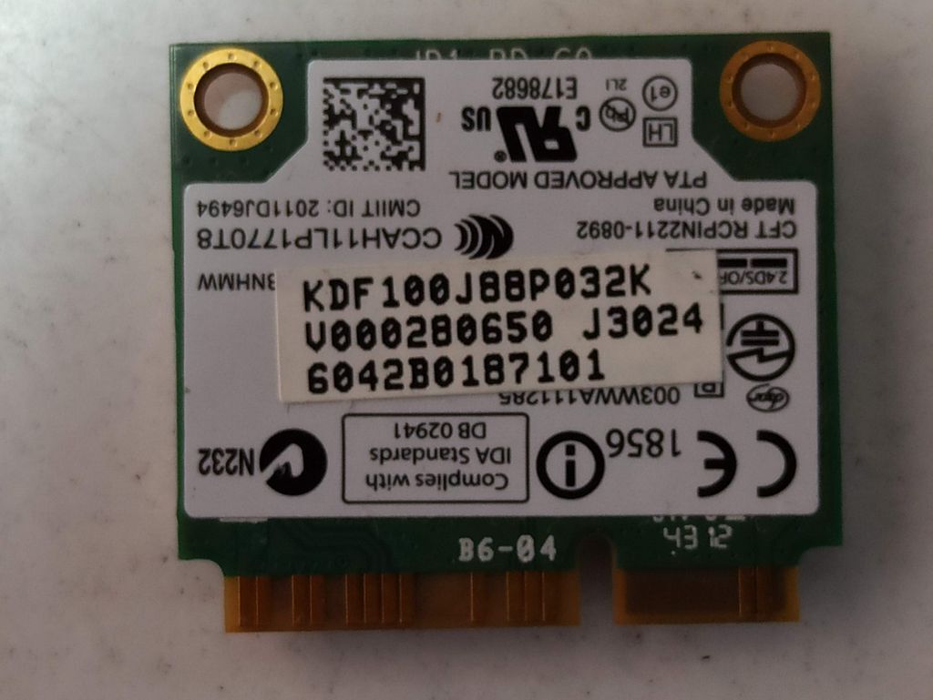 Toshiba Qosmio X870 AĞ KARTI V000280650