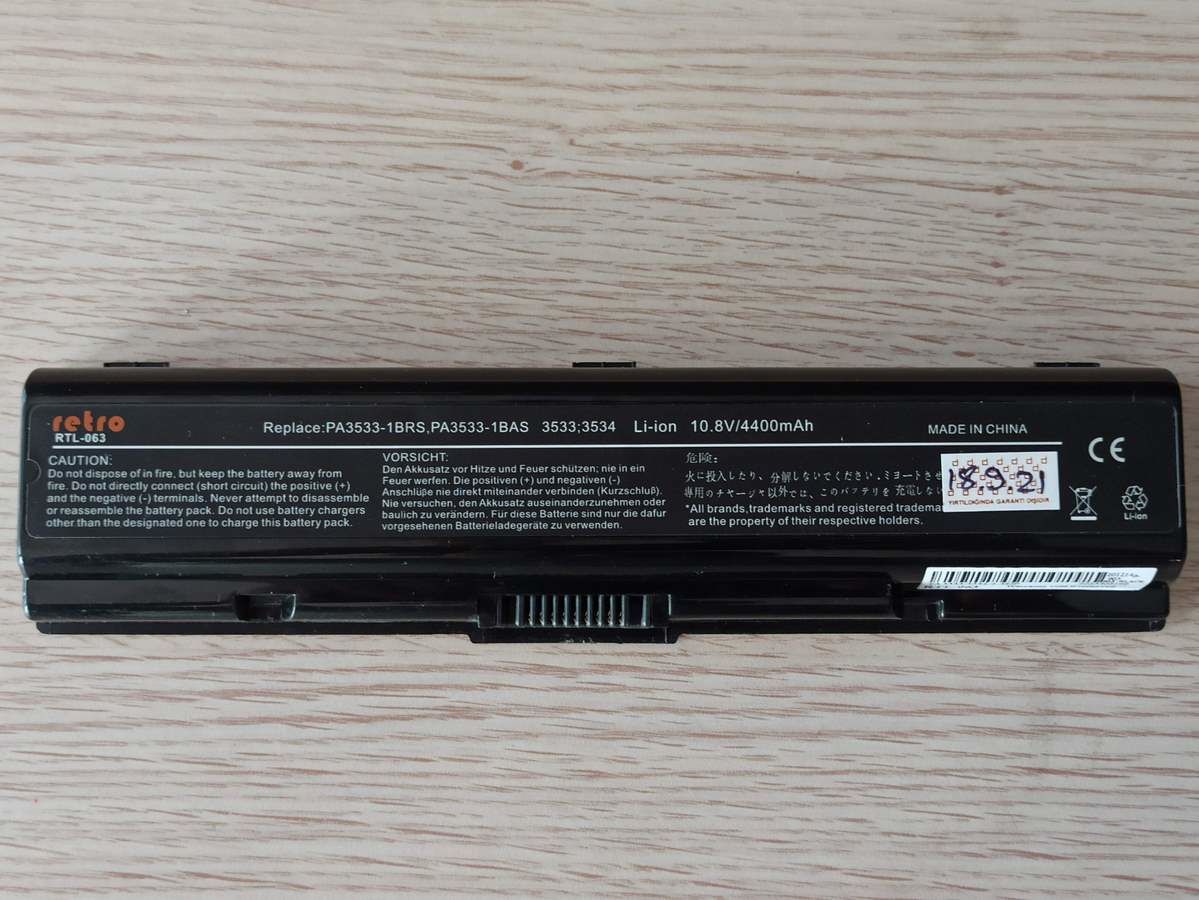 @ORIGINAL TOSHIBA L500 BATARYA L505 BATARYA PA3533-1BRS PA-3533-1BAS