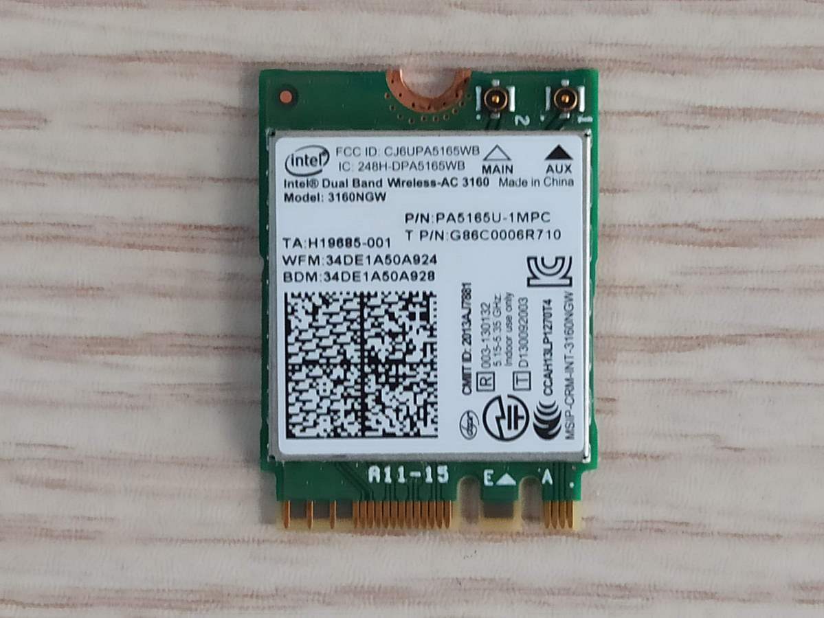 @ORIGINAL TOSHIBA S50-B WIRELESS S50-B AĞ KARTI 3160NGW PA5165U-1MPC