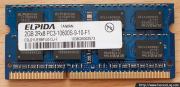 ELPIDA 2 GB 2Rx8 PC3 10600S 9-10-F1 DDR3 NOTEBOOK RAM
