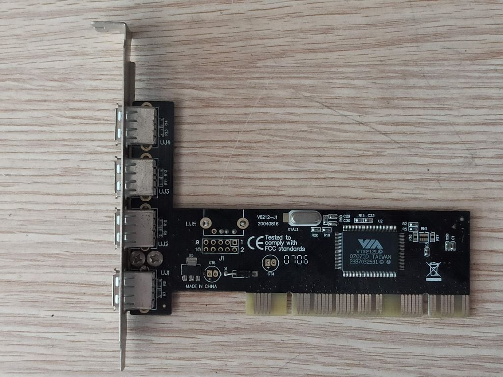 VIA VT6212L SL-010B KART 4 PORT USB
