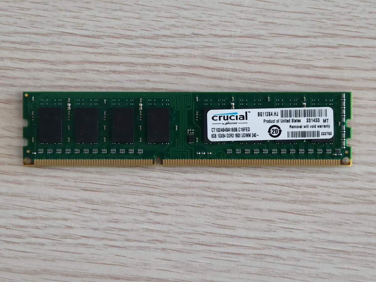 Crucial 8 GB 1600MHz DDR3 CT102464BA160B Bellek CT102464BA160B.C16FED