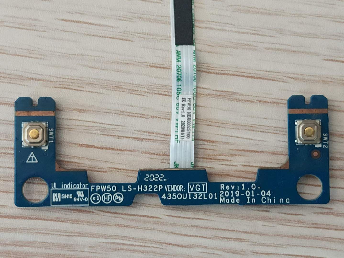 HP 15-DW2021NT MOUSE BUTTON BOARD LS-H322P