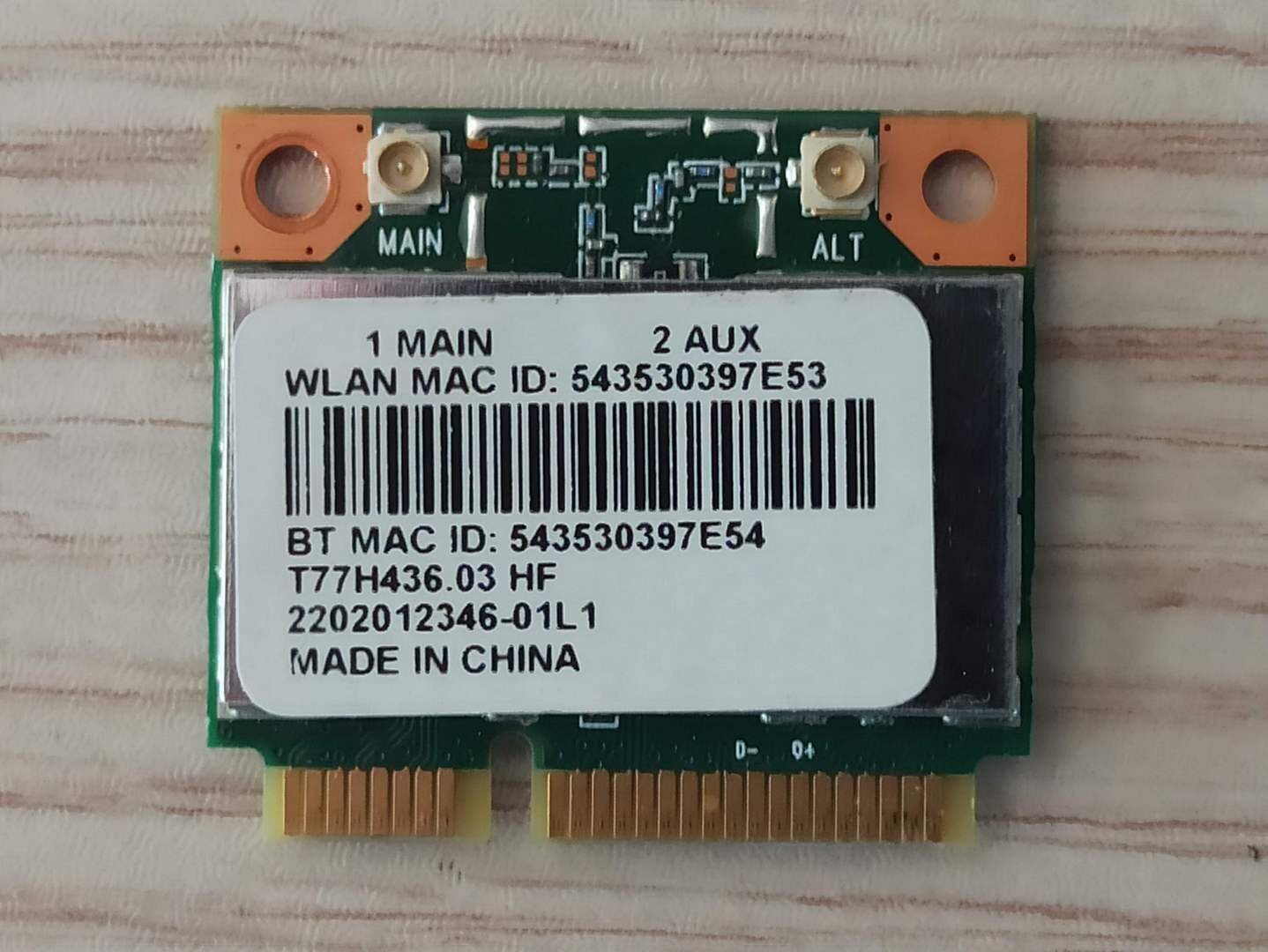 Acer E1-510 AĞ KARTI T77H436.03 HF QCWB335
