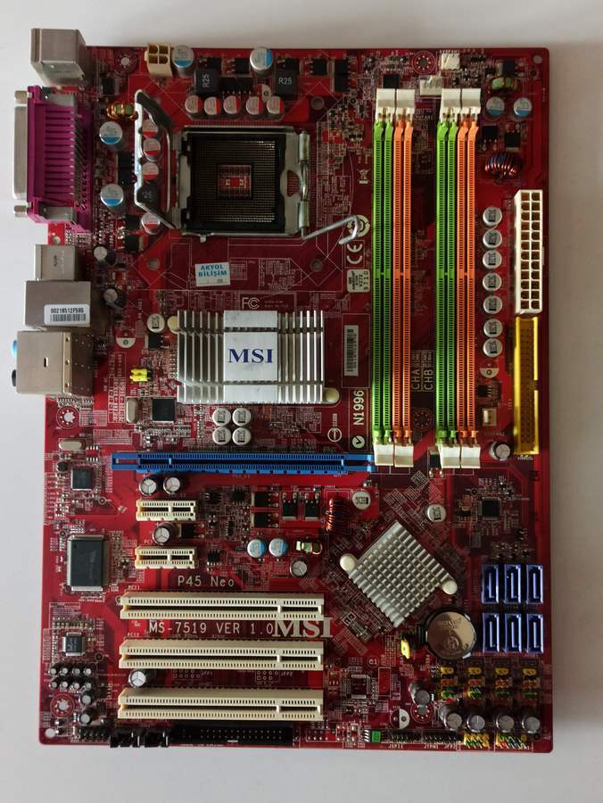 MSI P45 Neo-F ANAKART LGA 775 DDR2 16GB Intel P45 MS-7519 1.0