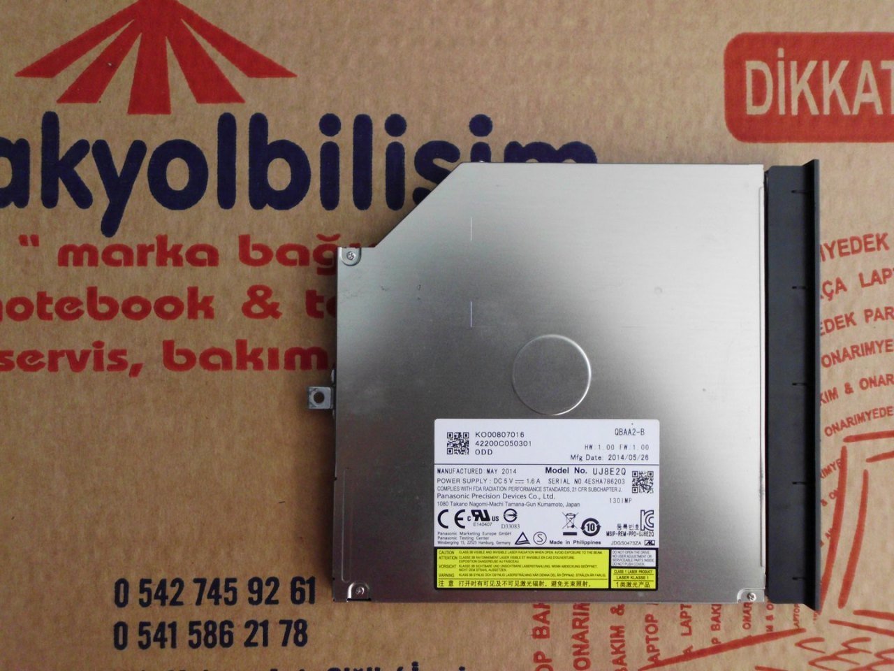 @ORIGINAL Acer E5 571G E5 571 Super Multi Dvd Writer Optik UJ8E2Q