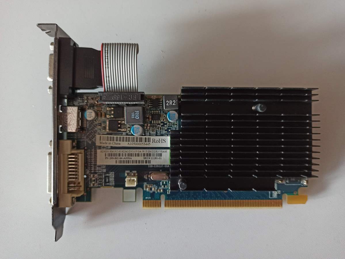 SAPPHIRE HD6230 HM PCI-E HDMI/DVI-I/VGA W/512M DDR3