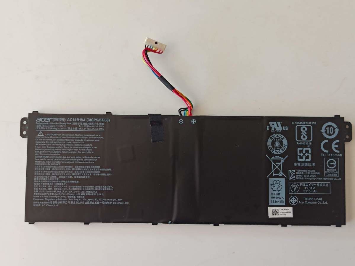 @ORIGINAL Aspire 3 A315-53G BATARYA AC14B18J 3246 mAh 11.31V